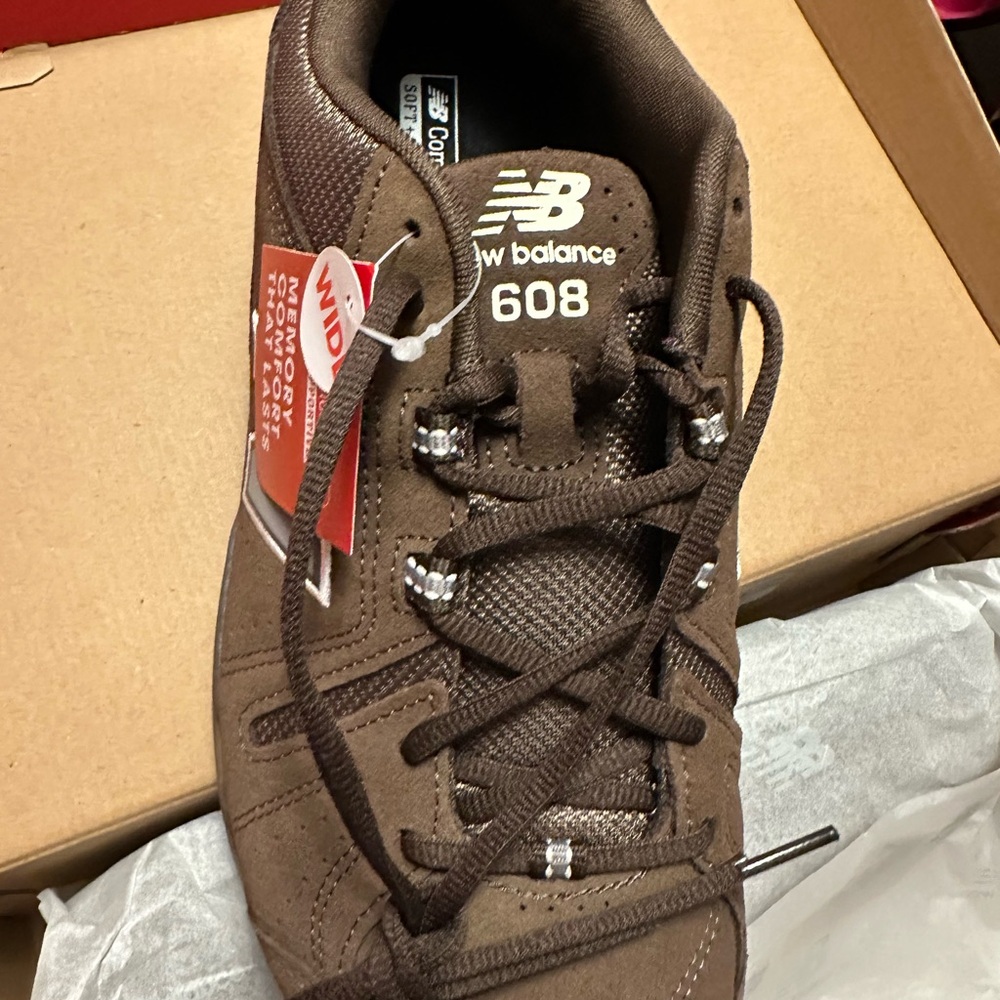 New Balance Chocolate Brown 608 Sneakers